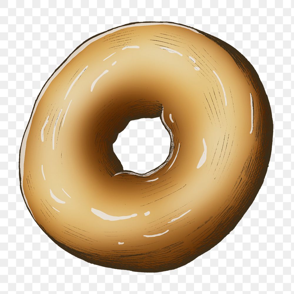 Donut png illustration, transparent background