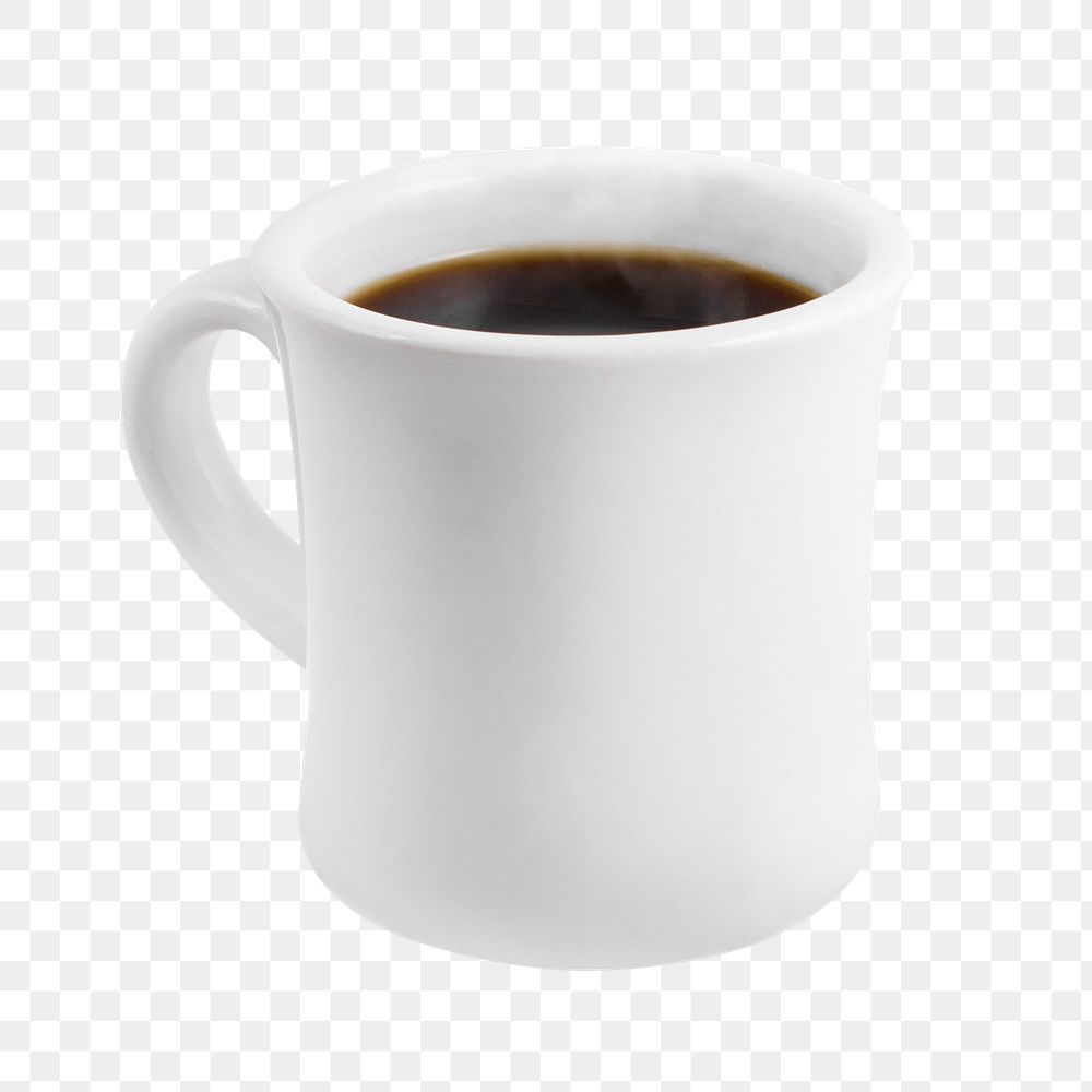 Png one cup of coffee, transparent background