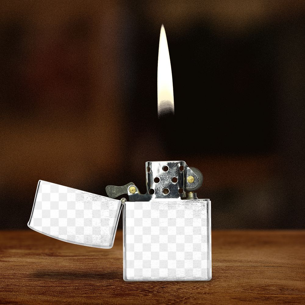 Lighter png object mockup, transparent design