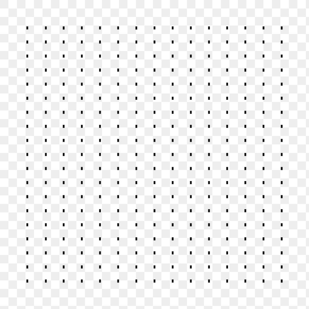 Dotted square shape png, transparent background