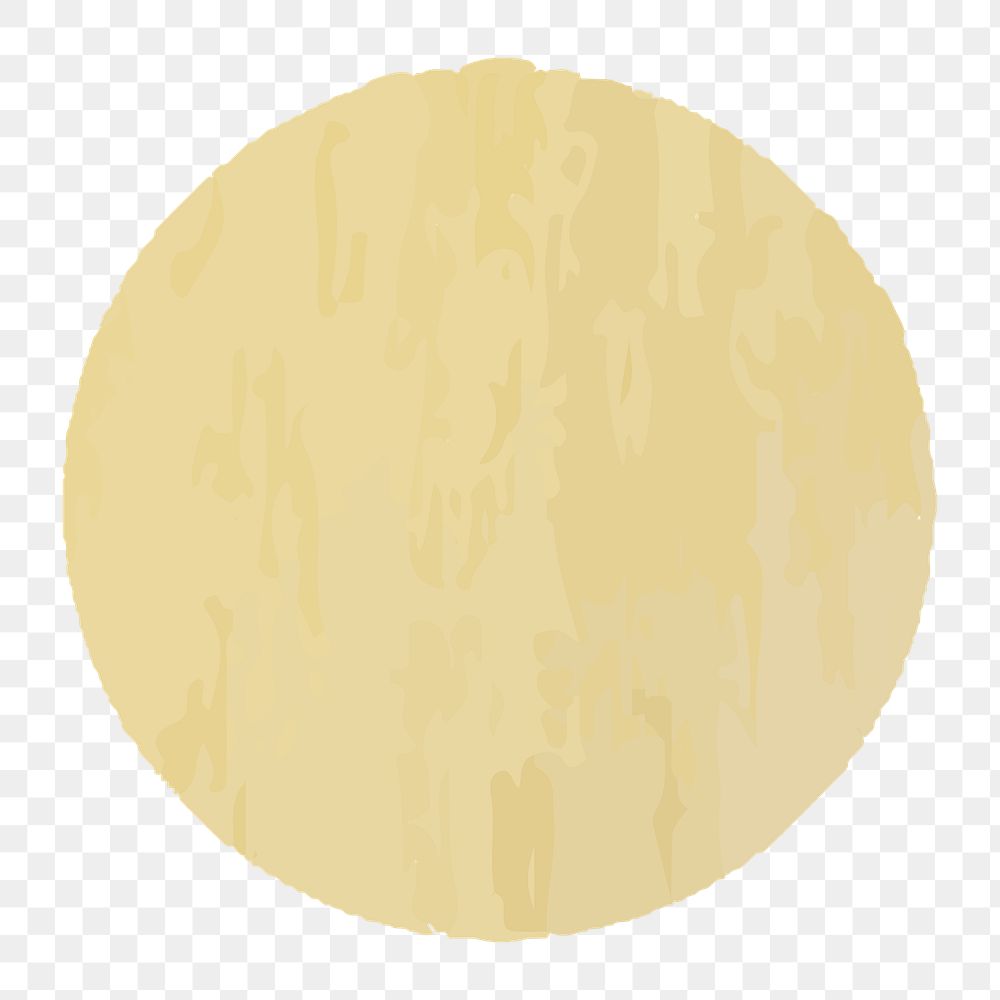 Beige circle png badge, geometric shape, transparent background