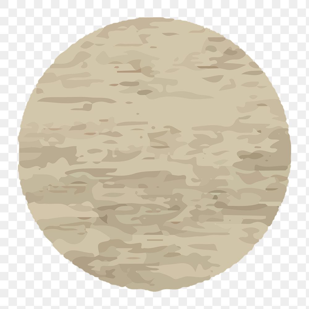 Beige circle png badge, geometric shape, transparent background