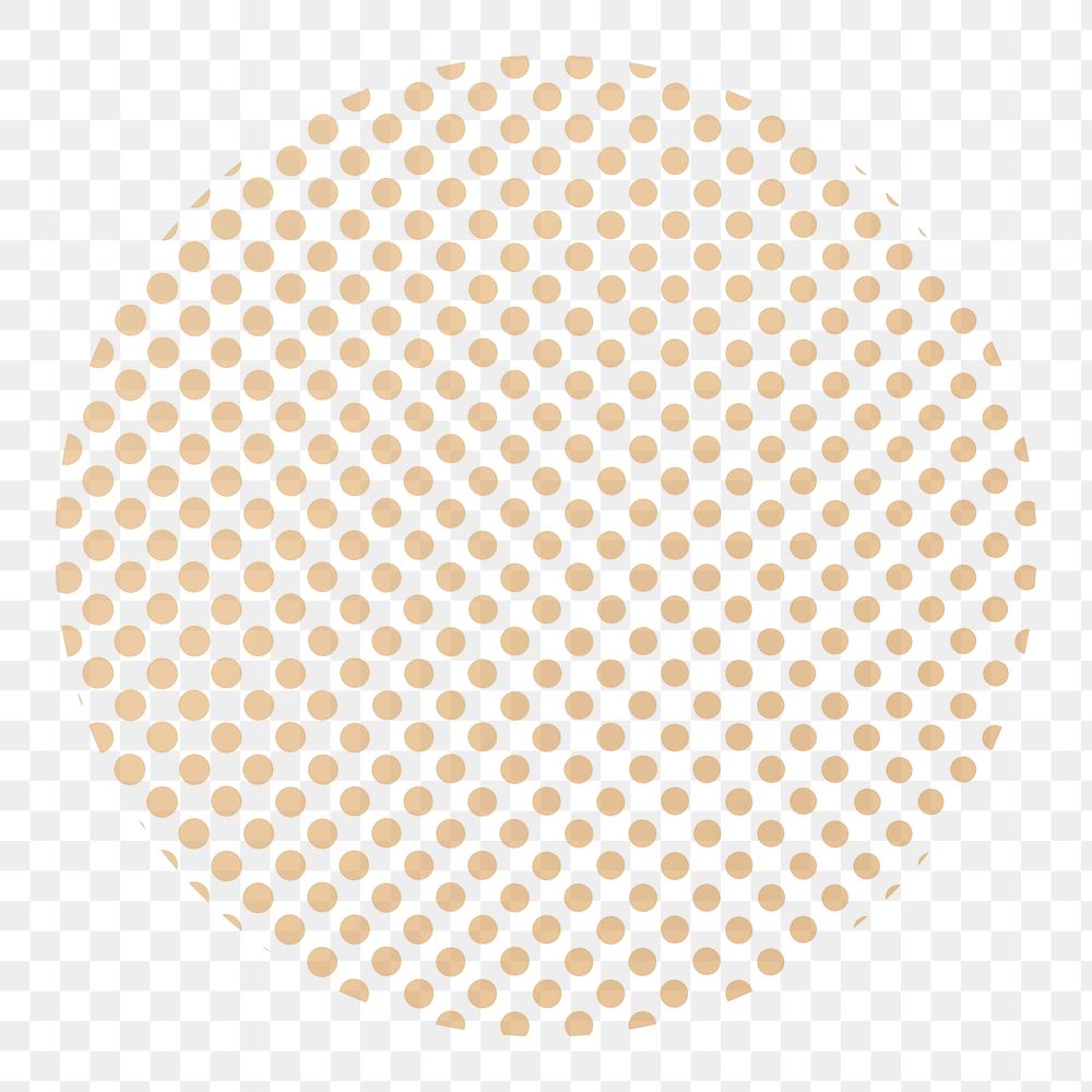 Dotted circle shape png, transparent background