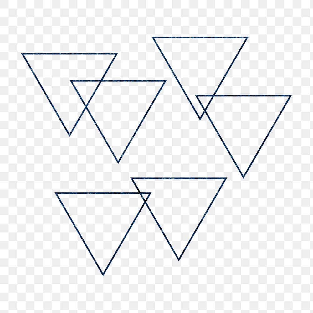 Blue triangles png, arrows, transparent background