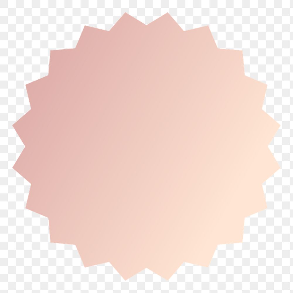 PNG circle bubble speech, gradient pink and orange pastel badge  transparent background