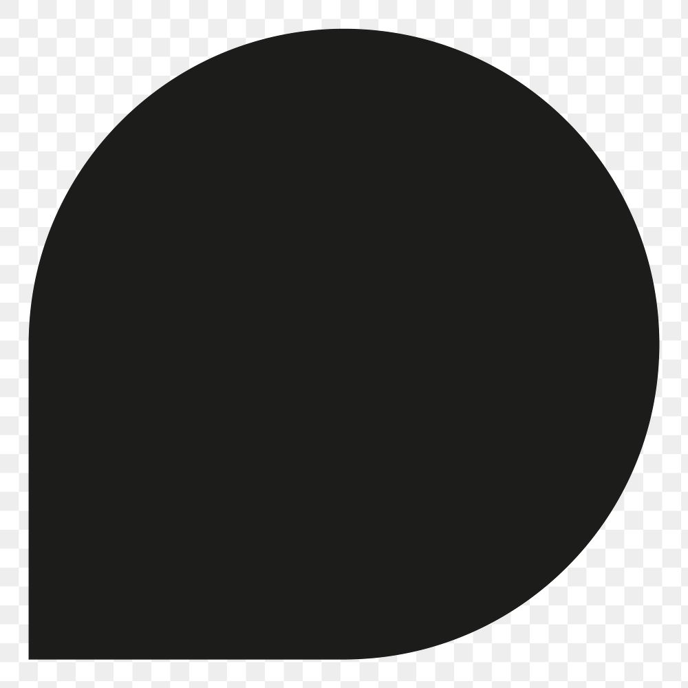 PNG black circle bubble speech, badge  transparent background
