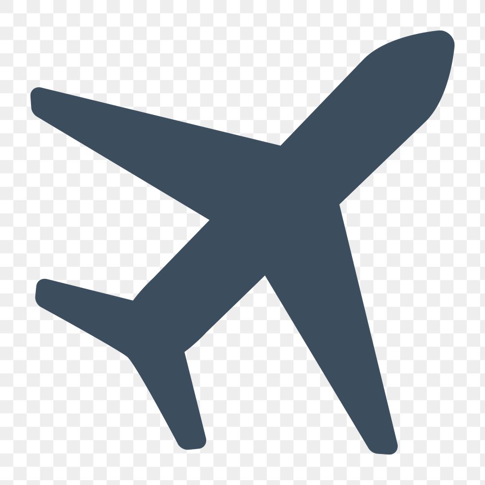 PNG green airplane travel icon, transparent background