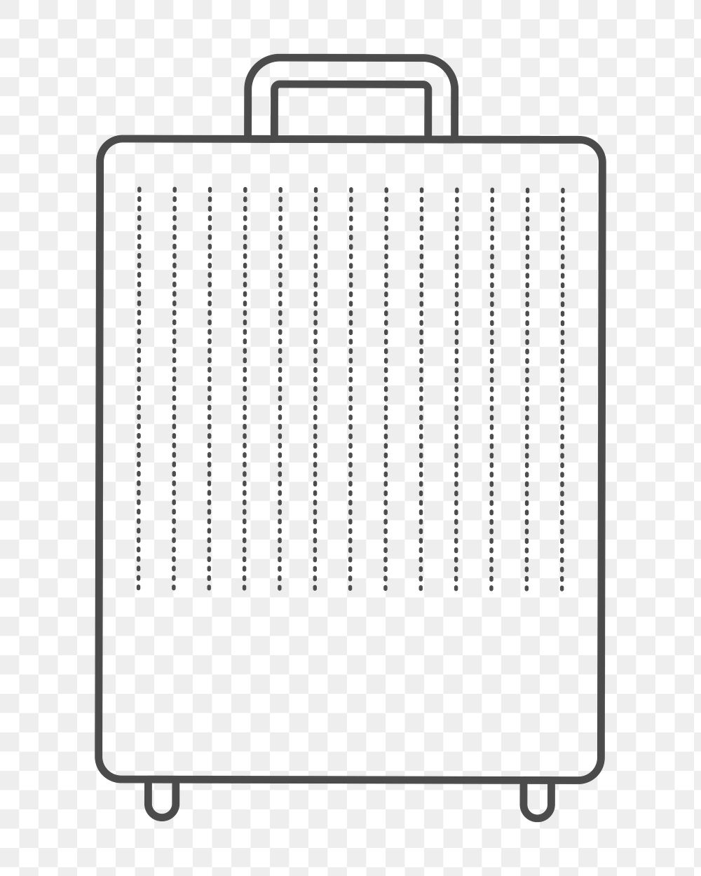 PNG simple travel luggage icon, transparent background