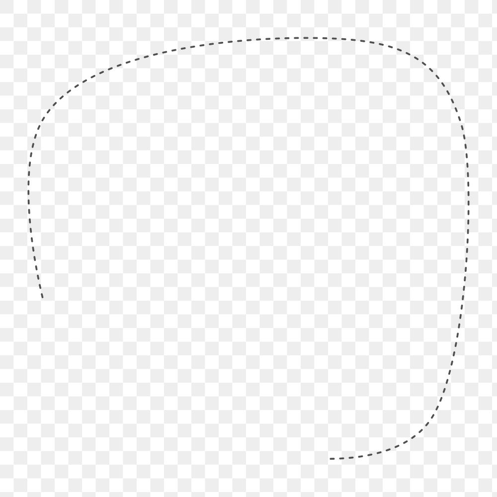 PNG simple dotted line copyspace, transparent background