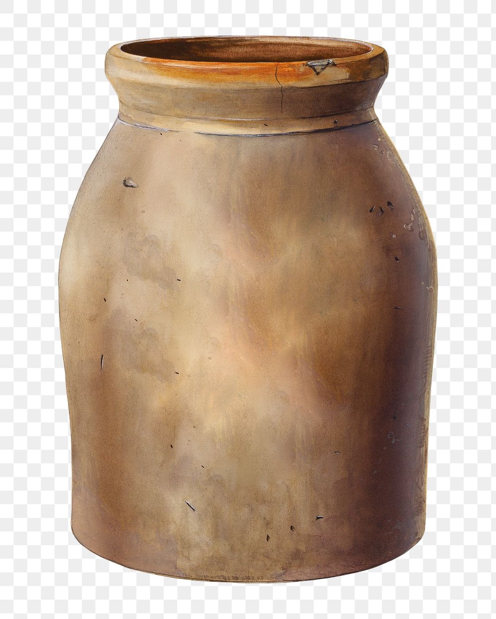 PNG ancient jar collage element, transparent background. Remixed by rawpixel.