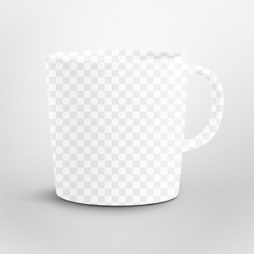 Coffee mug png mockup, transparent design