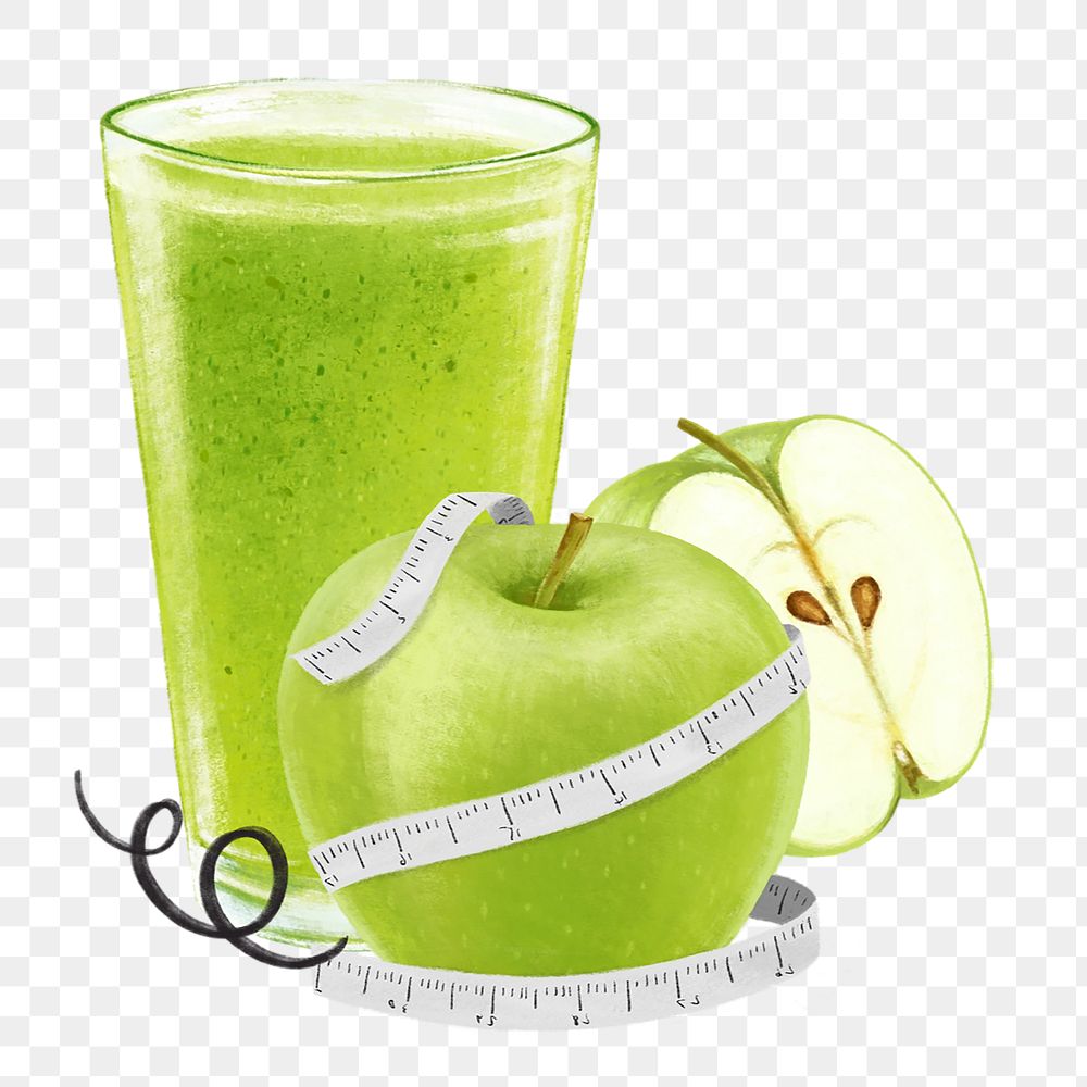 Apple juice png, aesthetic illustration, transparent background