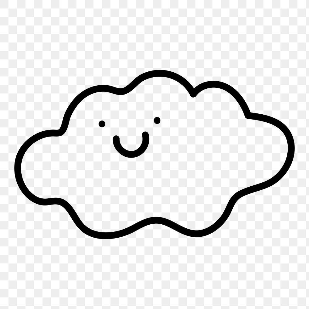 PNG cloud weather happy sky, transparent background