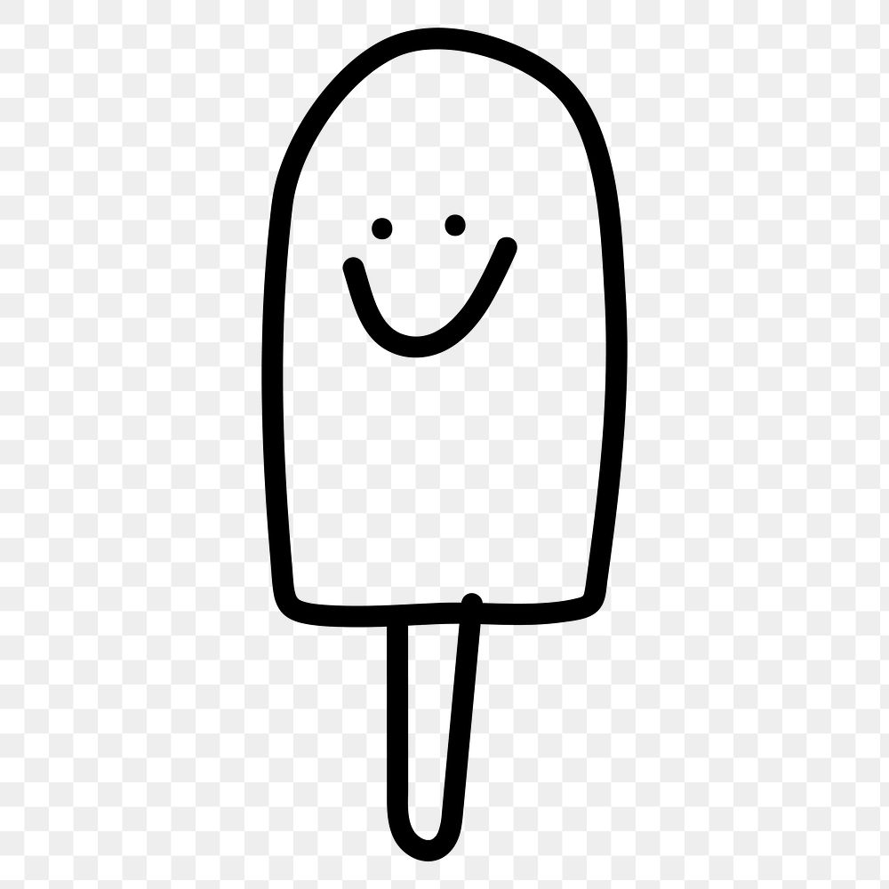 PNG summer popsicle ice cream, transparent background