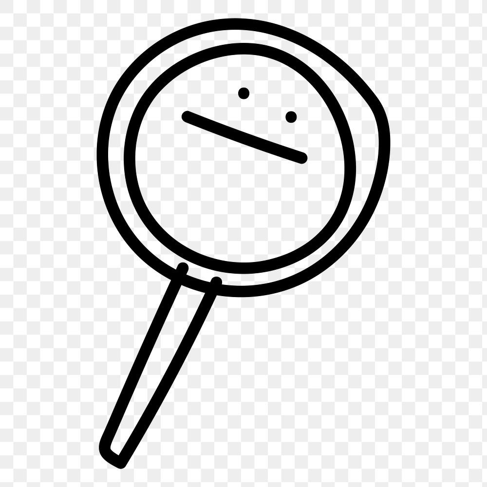 PNG discovery tool magnifying glass, transparent background