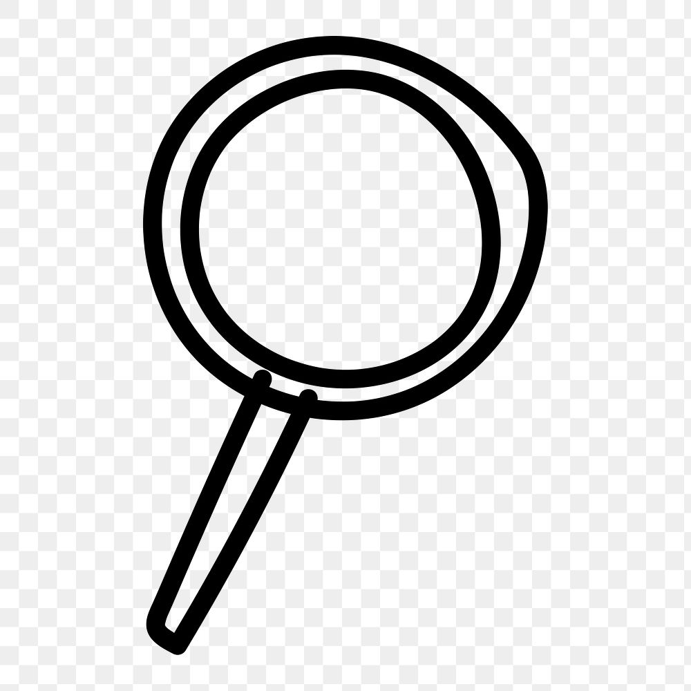 PNG discovery equipment magnifying glass, transparent background