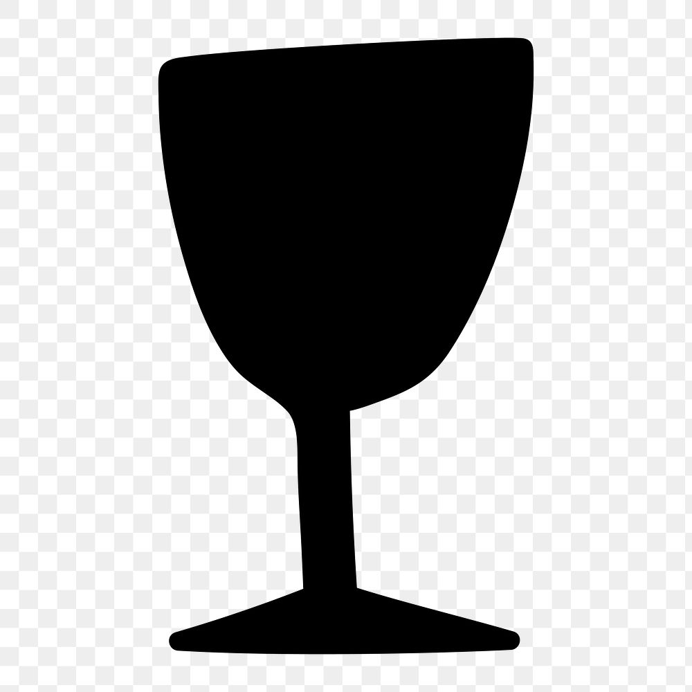 PNG red wine drinking glass, transparent background