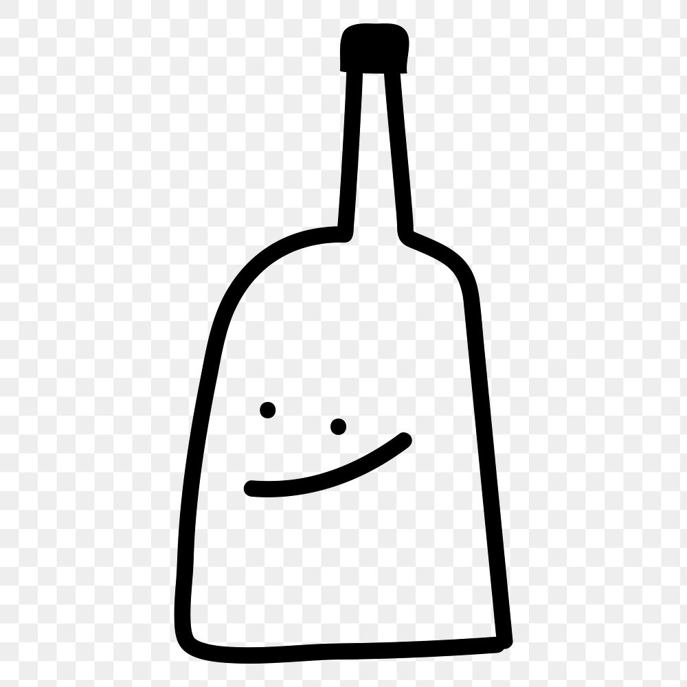 Alcohol drink png liquor bottle, transparent background