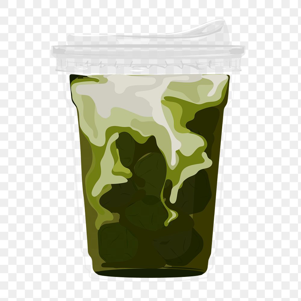 Matcha png green tea, transparent background