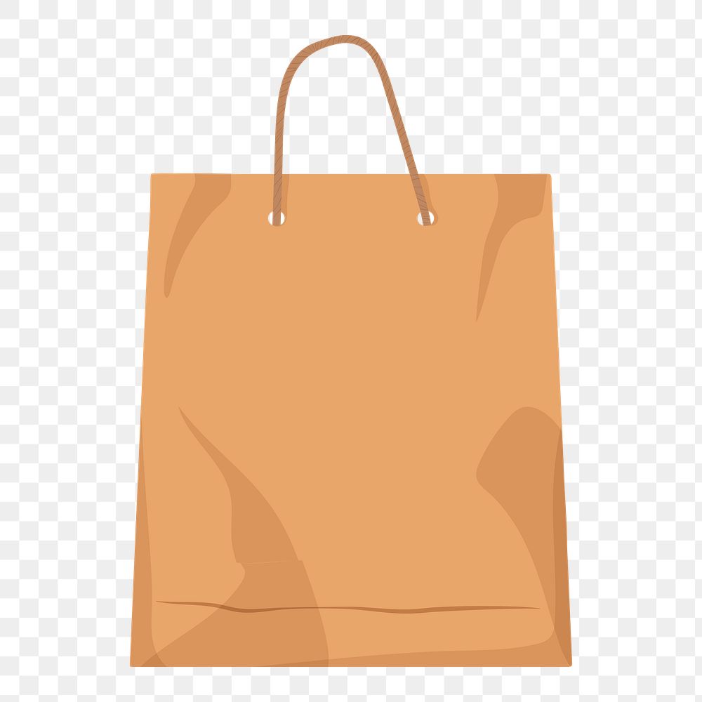 PNG paper shopping bag,  transparent background