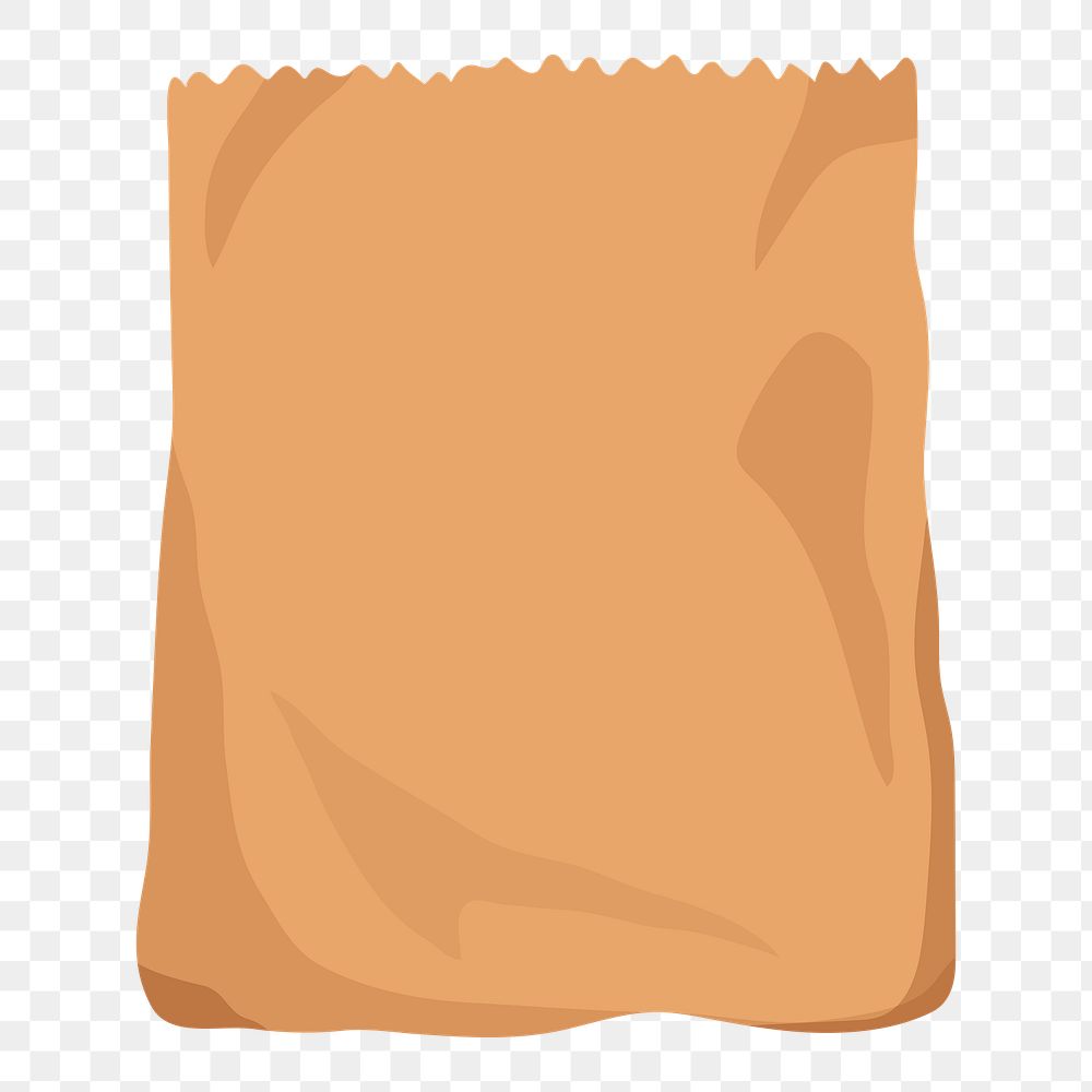 Recycle png paper bag,  transparent background