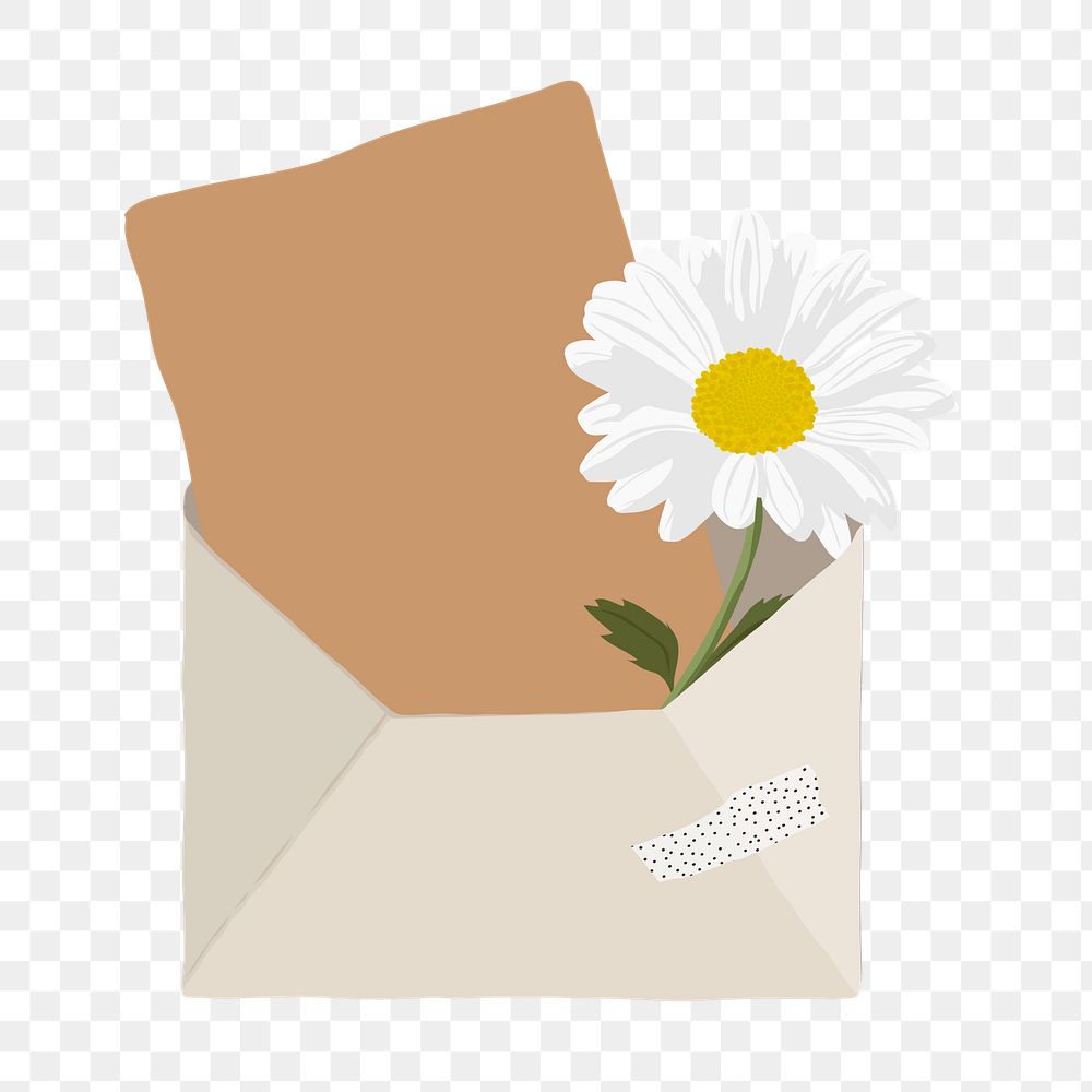 Love letter png aesthetic, transparent background