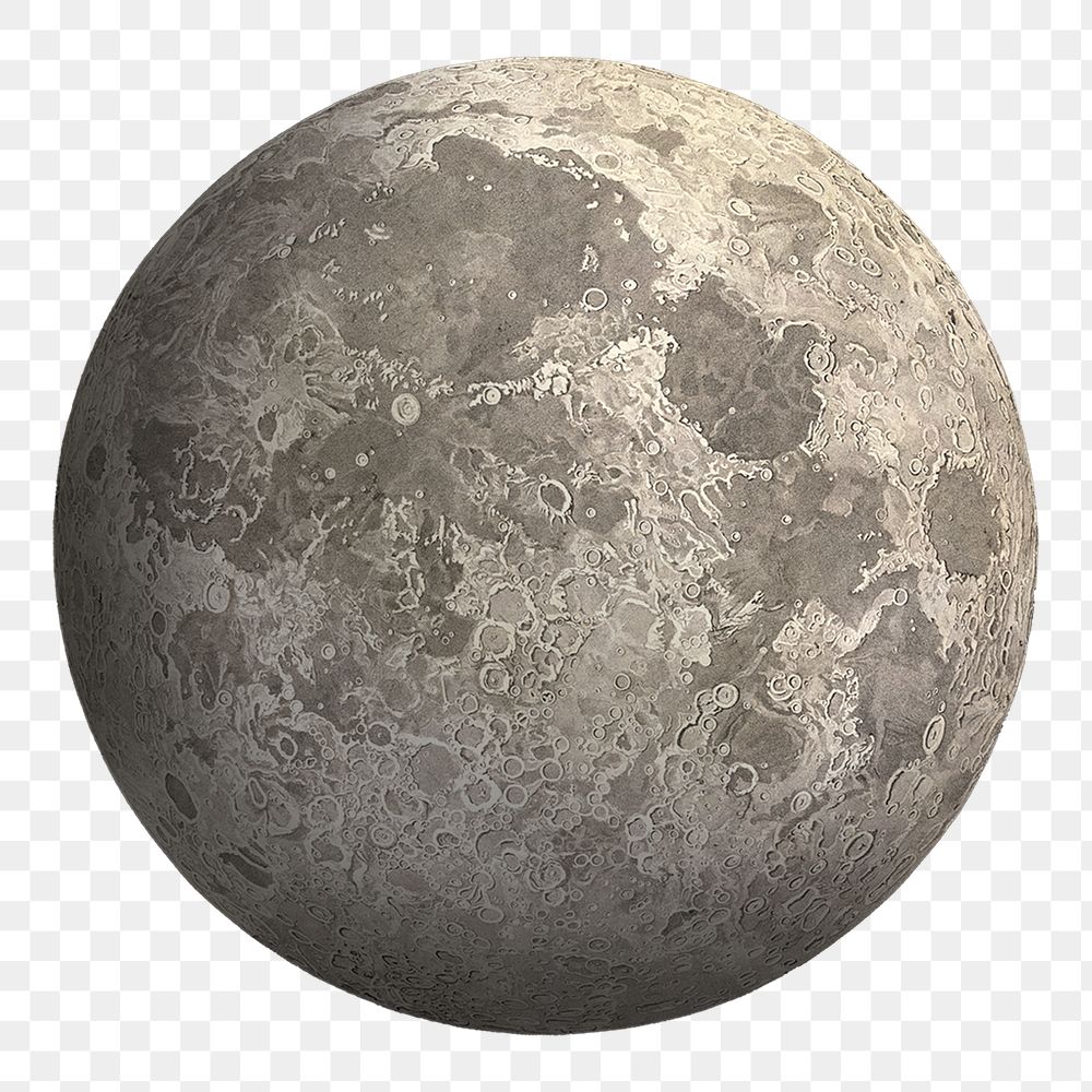 PNG The moon planet, galaxy illustration, transparent background