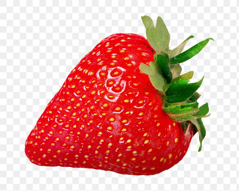 Sweet fruity strawberry. png, transparent background