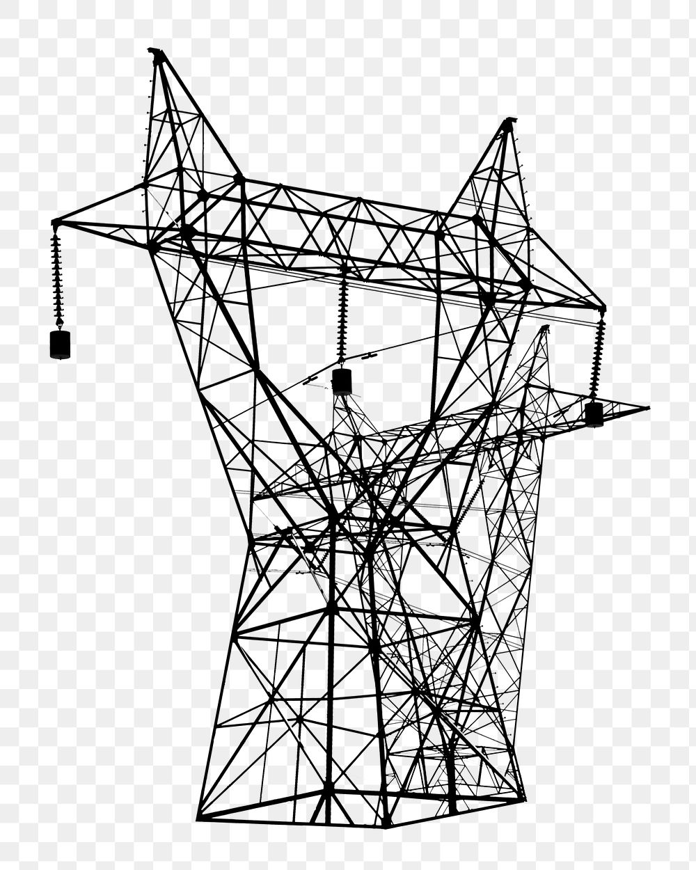 electricity tower clipart