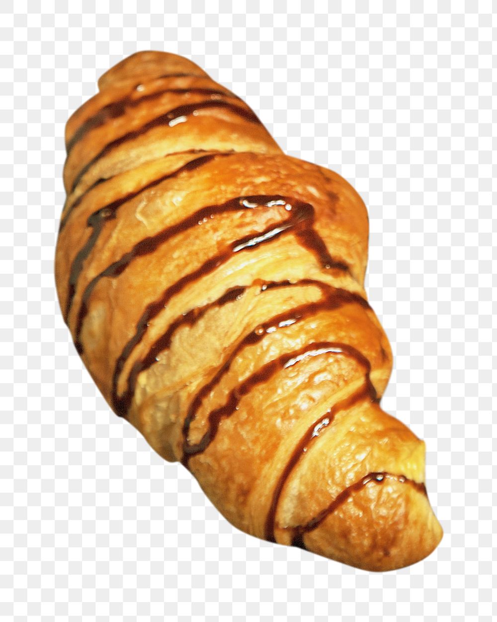 Breakfast pastry croissant png, transparent background