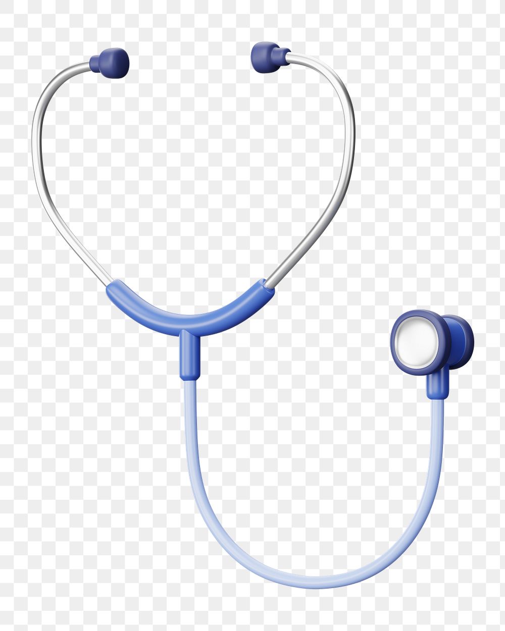 PNG 3D stethoscope , element illustration, transparent background