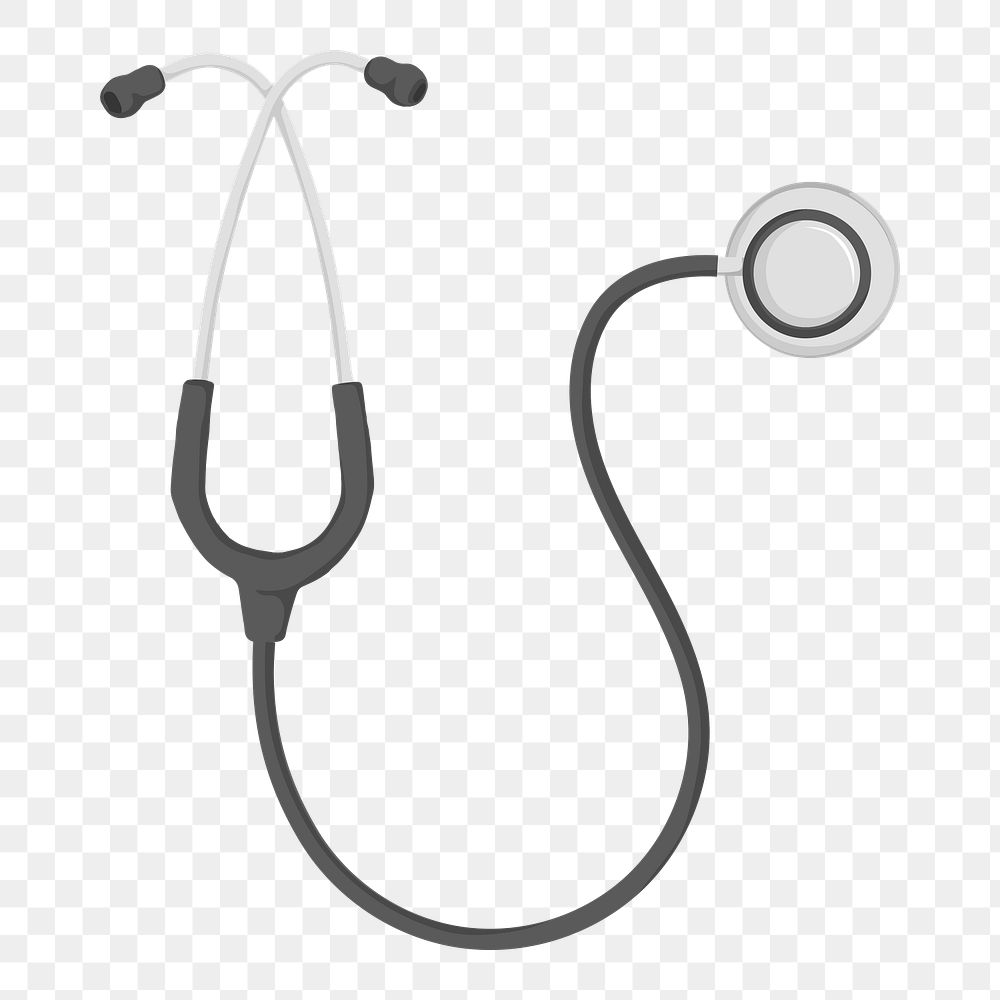 Doctor stethoscope png, medical tool illustration, transparent background