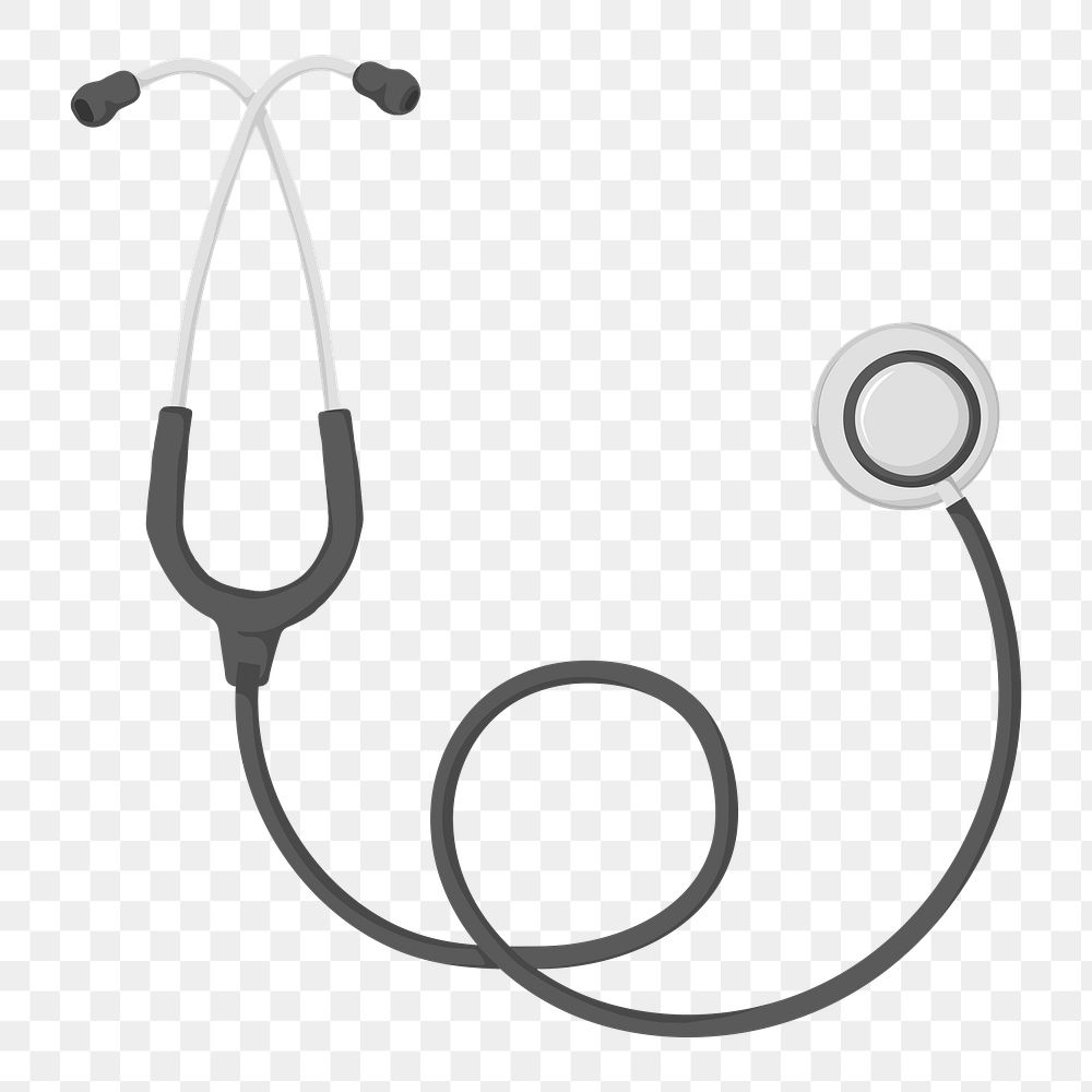 Doctor stethoscope png, medical tool illustration, transparent background