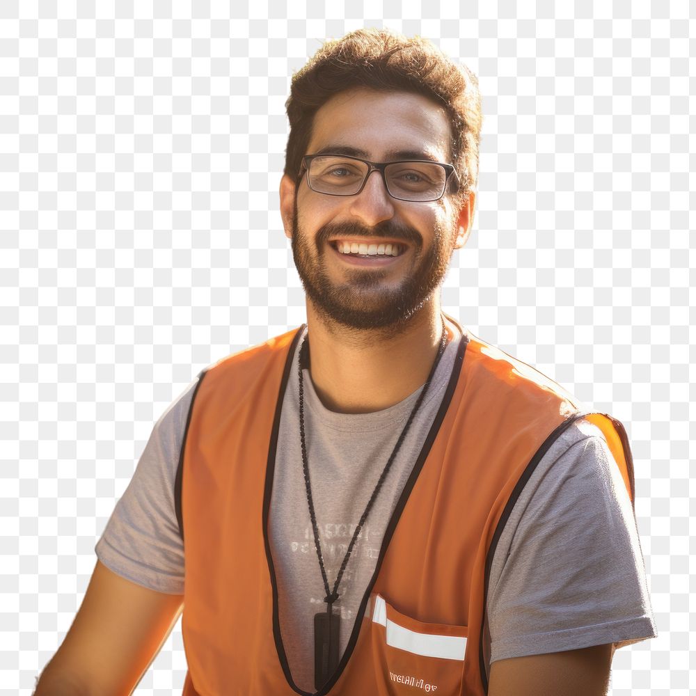Portrait glasses adult smile. AI generated Image by rawpixel.