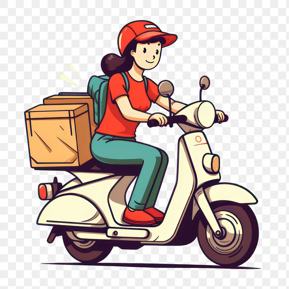 Motorcycle vehicle scooter vespa.  PNG with transparent background.