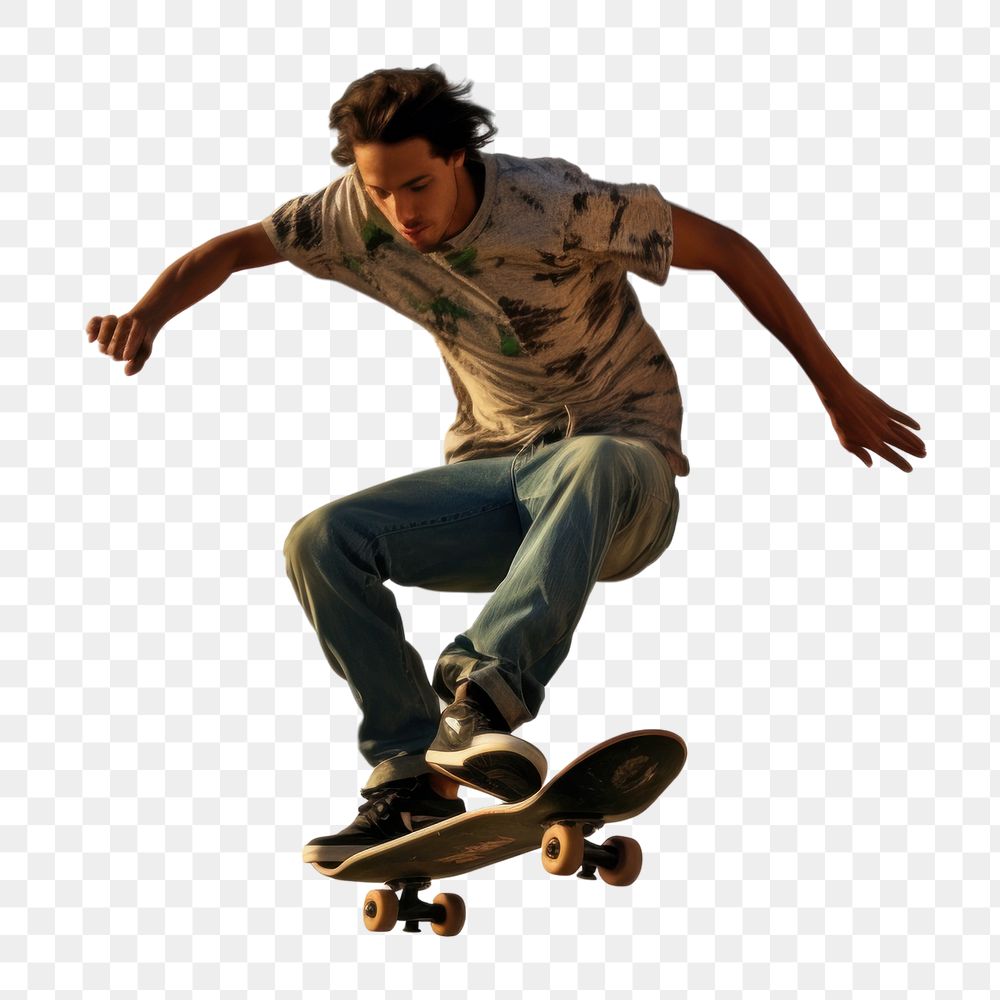 Skateboard footwear skateboarding exhilaration.  PNG with transparent background.