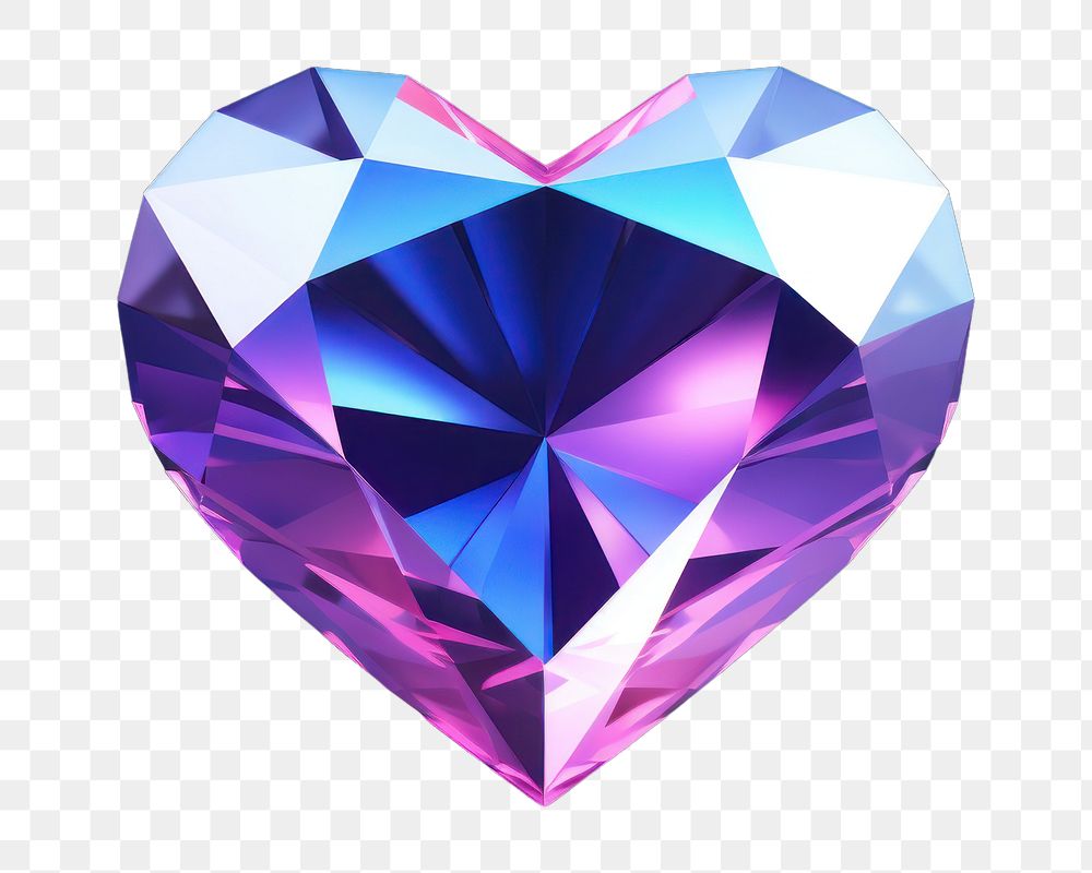 Gemstone jewelry diamond crystal.  PNG with transparent background.