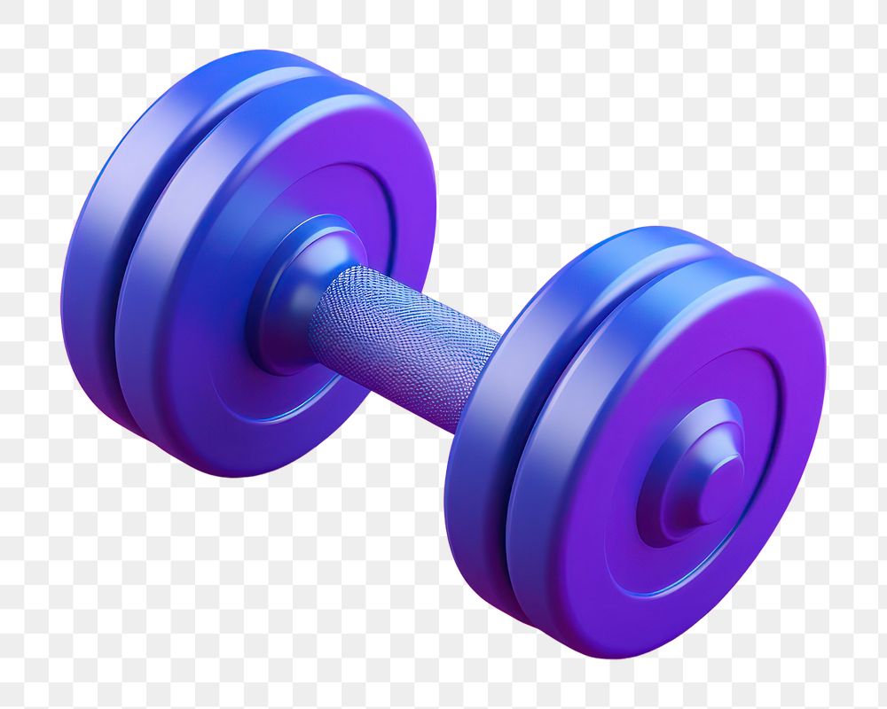 Sports gym weightlifting bodybuilding.  PNG with transparent background.