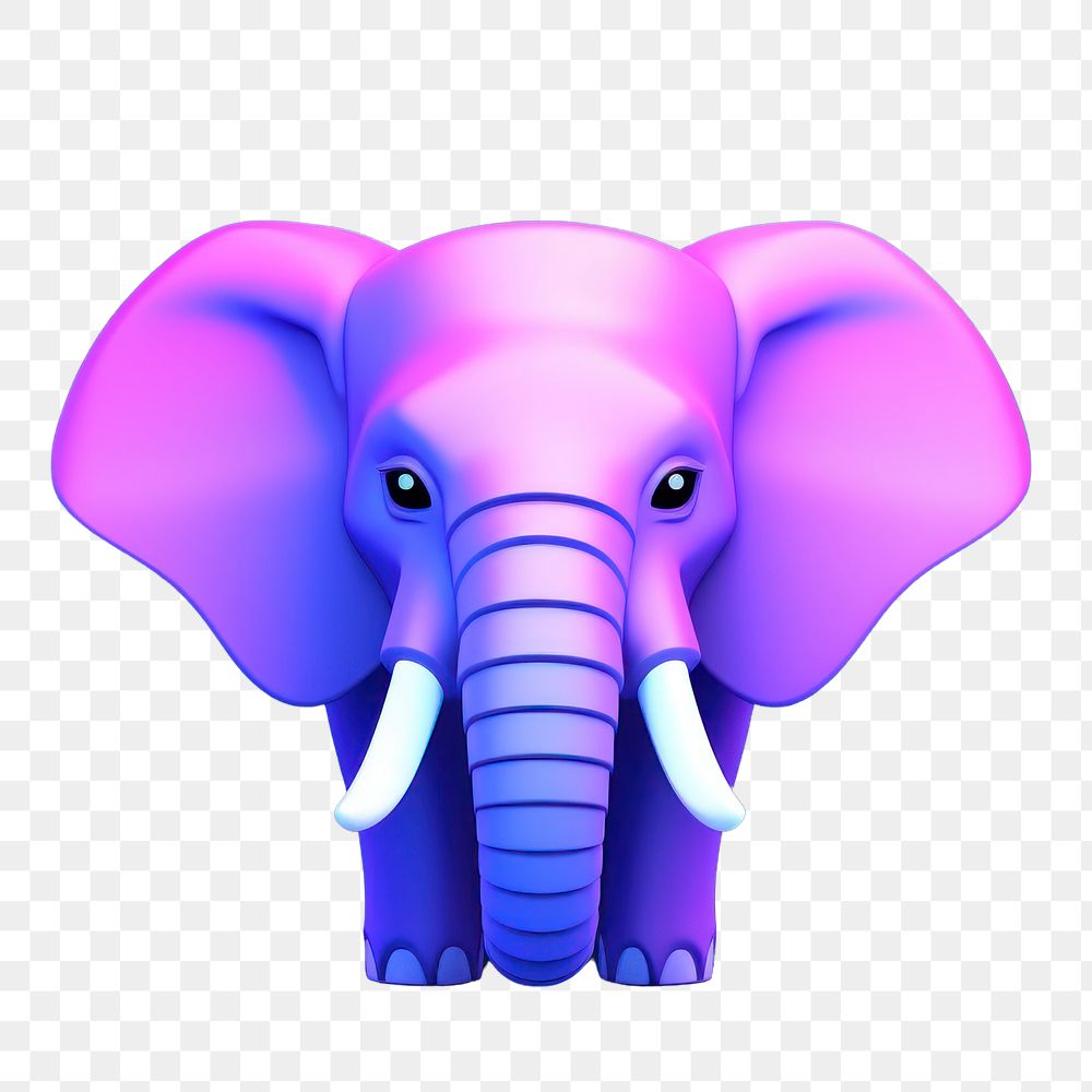 Elephant wildlife animal mammal.  PNG with transparent background.