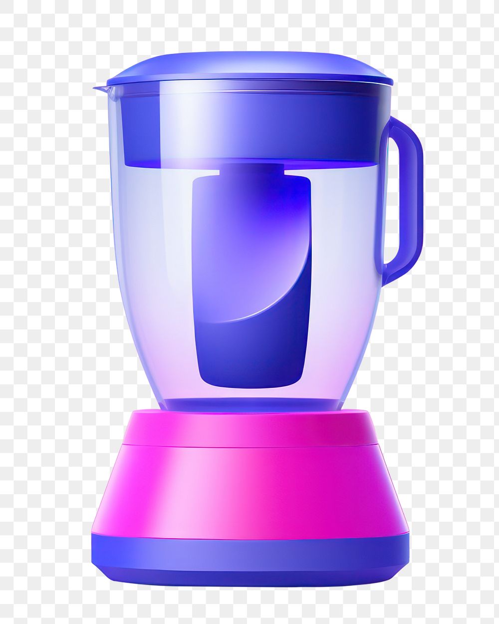 Mixer coffeemaker refreshment drinkware.  PNG with transparent background.