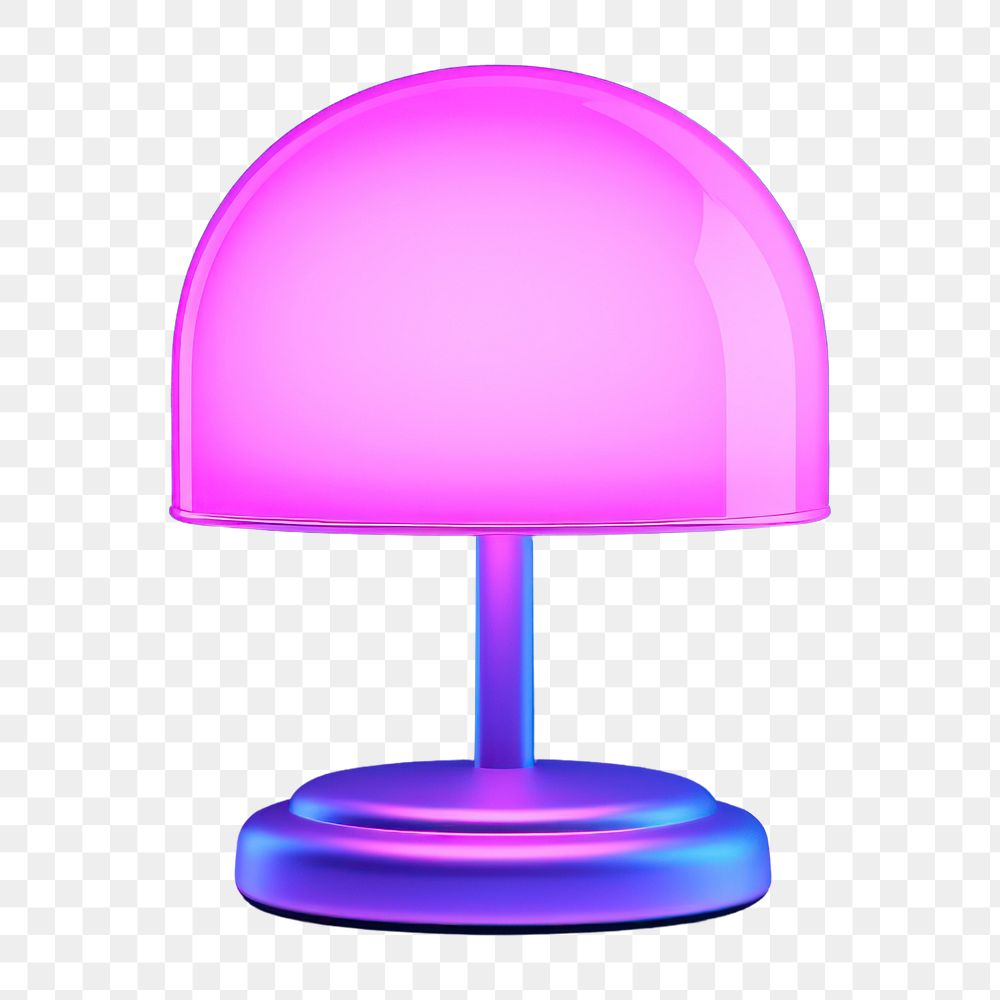 Lamp illuminated electronics technology.  PNG with transparent background.