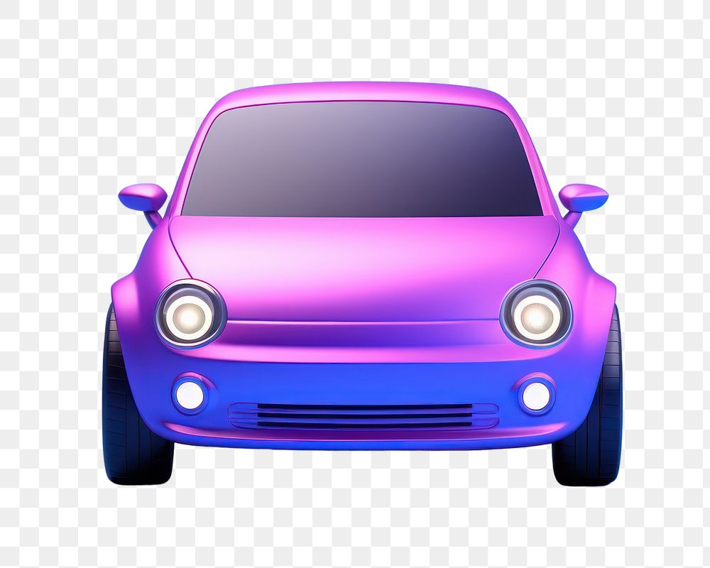 Vehicle purple wheel car.  PNG with transparent background.