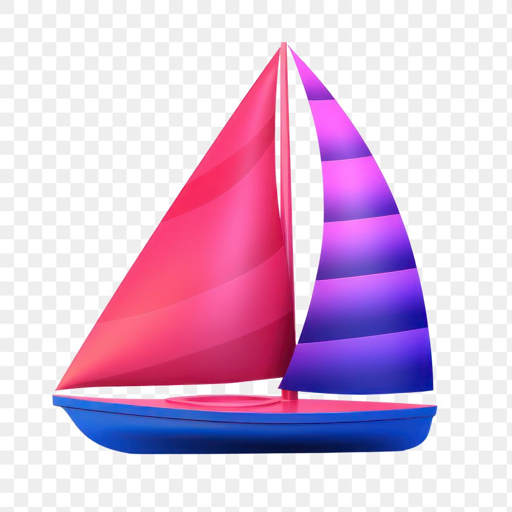 Watercraft sailboat vehicle yacht.  PNG with transparent background.