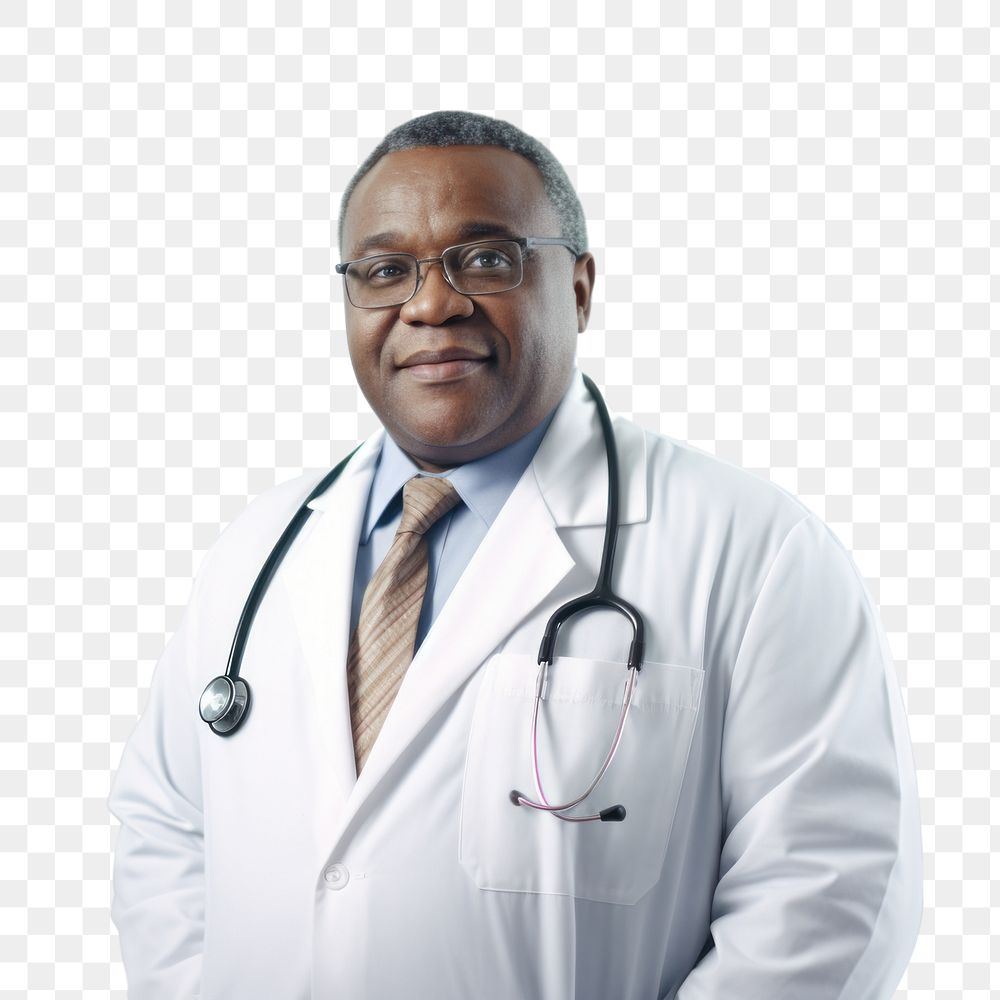 Glasses doctor adult stethoscope.  PNG with transparent background.