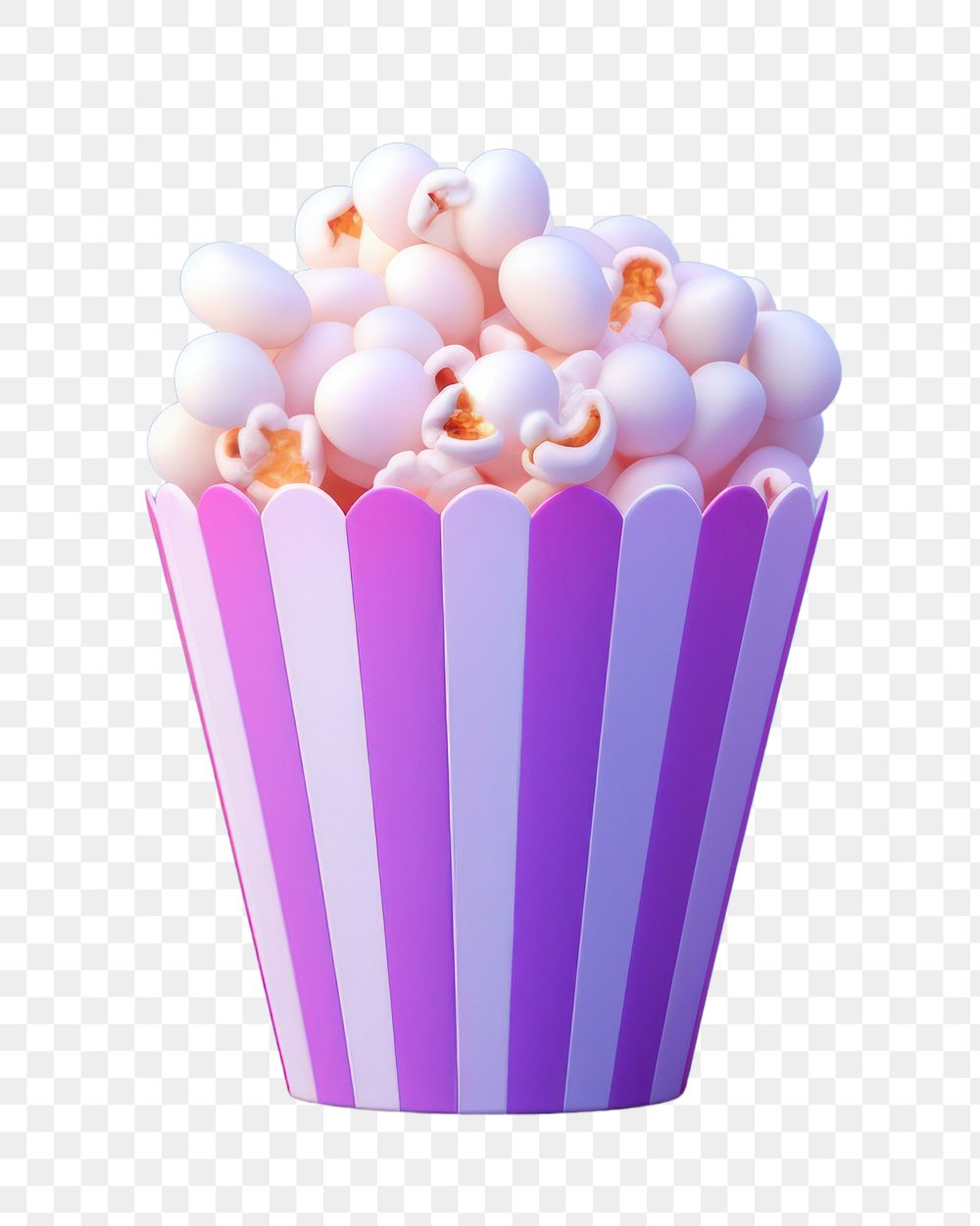 Popcorn dessert food freshness.  PNG with transparent background.