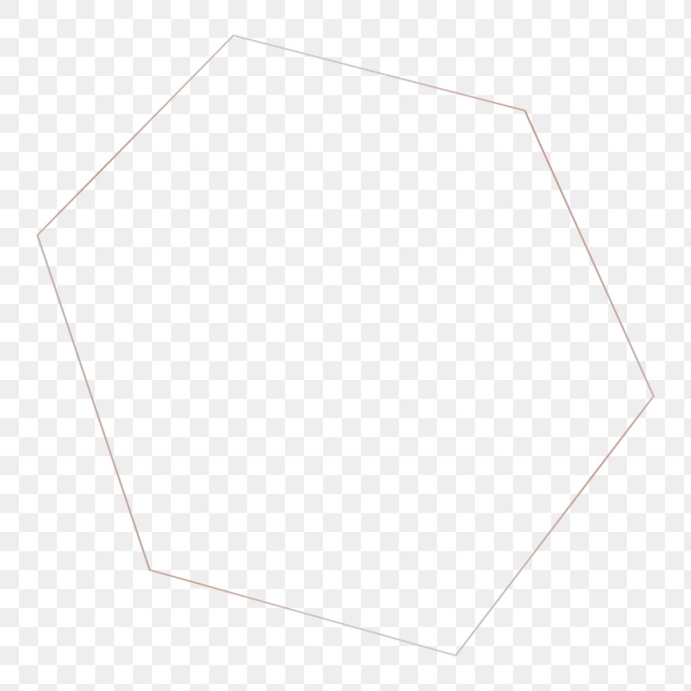 Geometric frame png, design element, transparent background