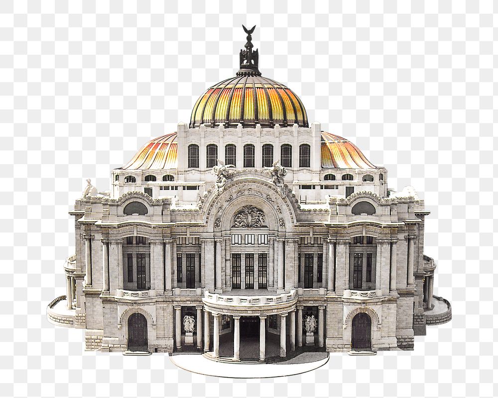 Png Palace of Fine Arts in Mexico, transparent background