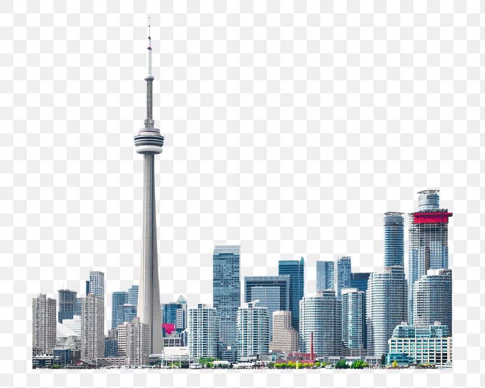 Png Toronto cityscape daylight, transparent background