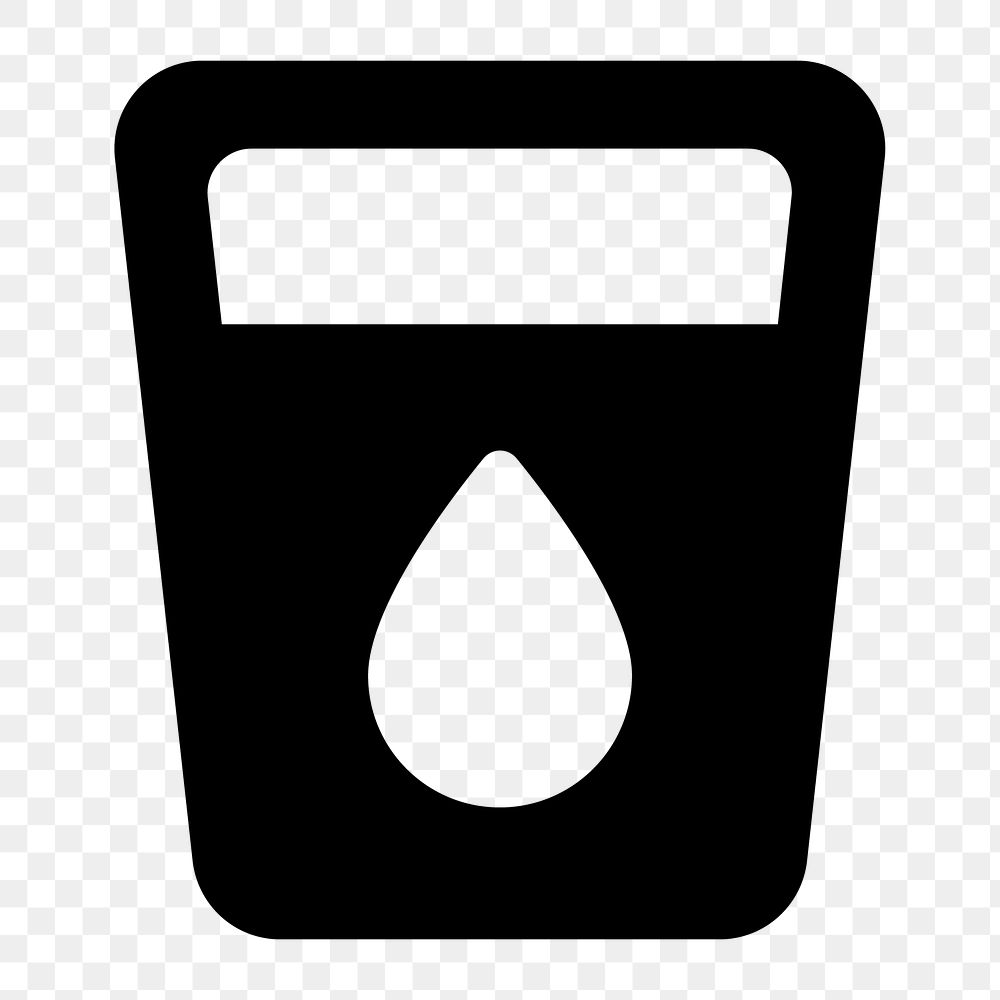 Png drinking  icon collage element, transparent background