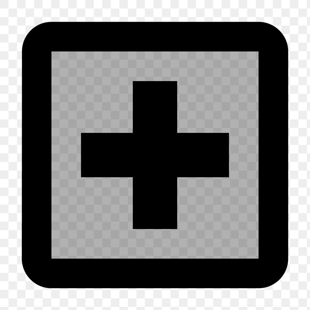 Png health service  icon collage element, transparent background